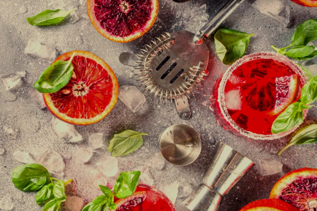 Fresh cocktail ingredients
